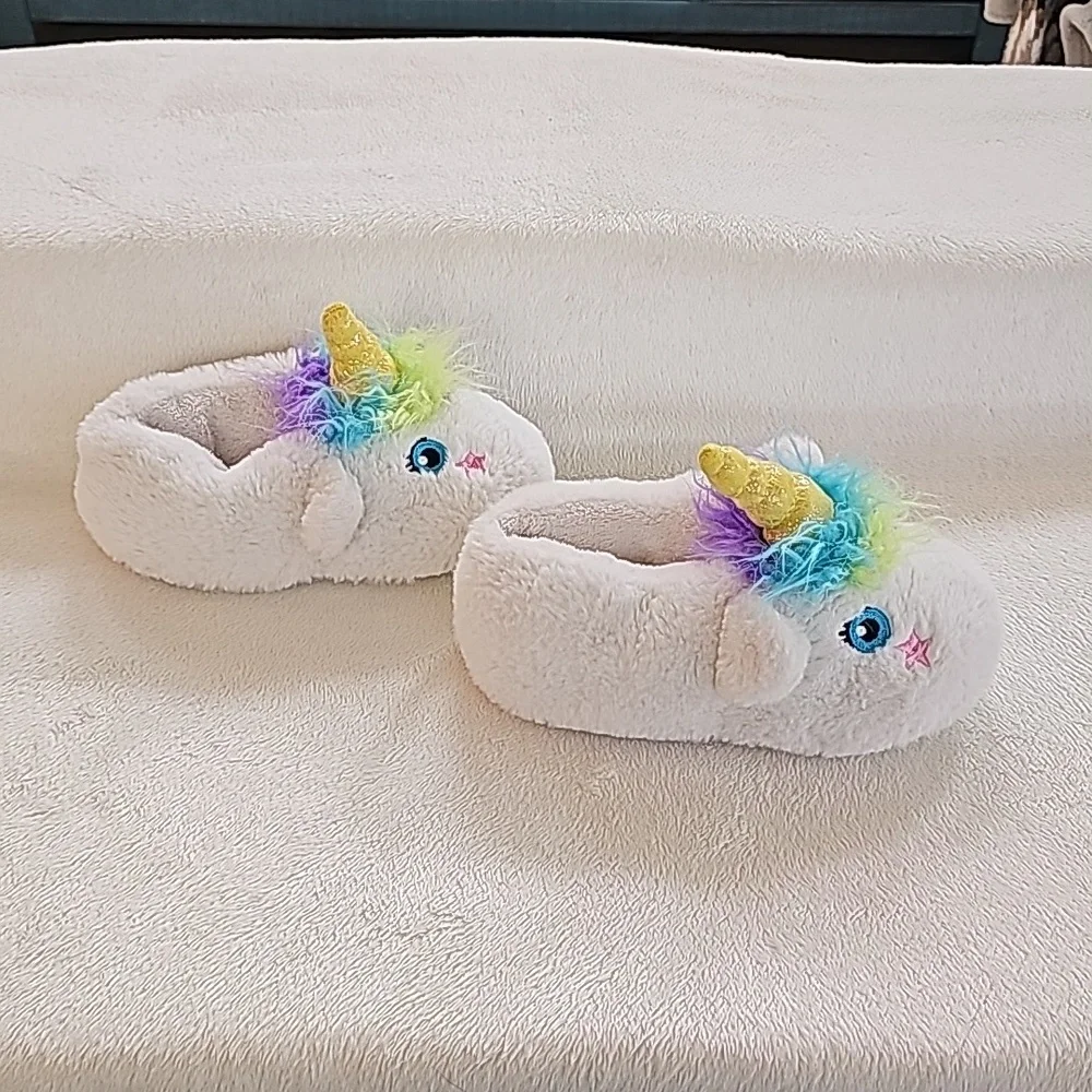CAT & JACK | Unicorn Slippers, Faux Fur, Colorful
